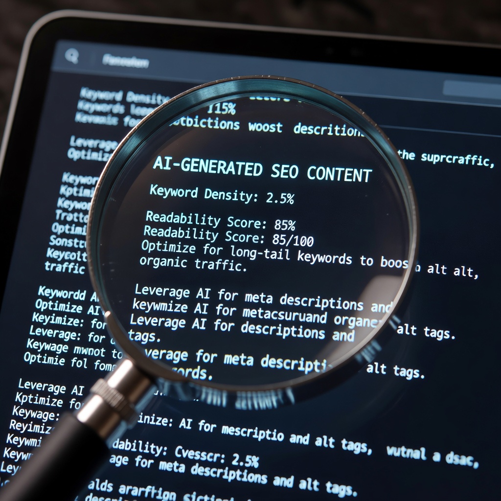 SEO magnifying glass illustration